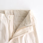 FRONT TUCK ARMY TROUSER #IVORY [251OJ-PT08]