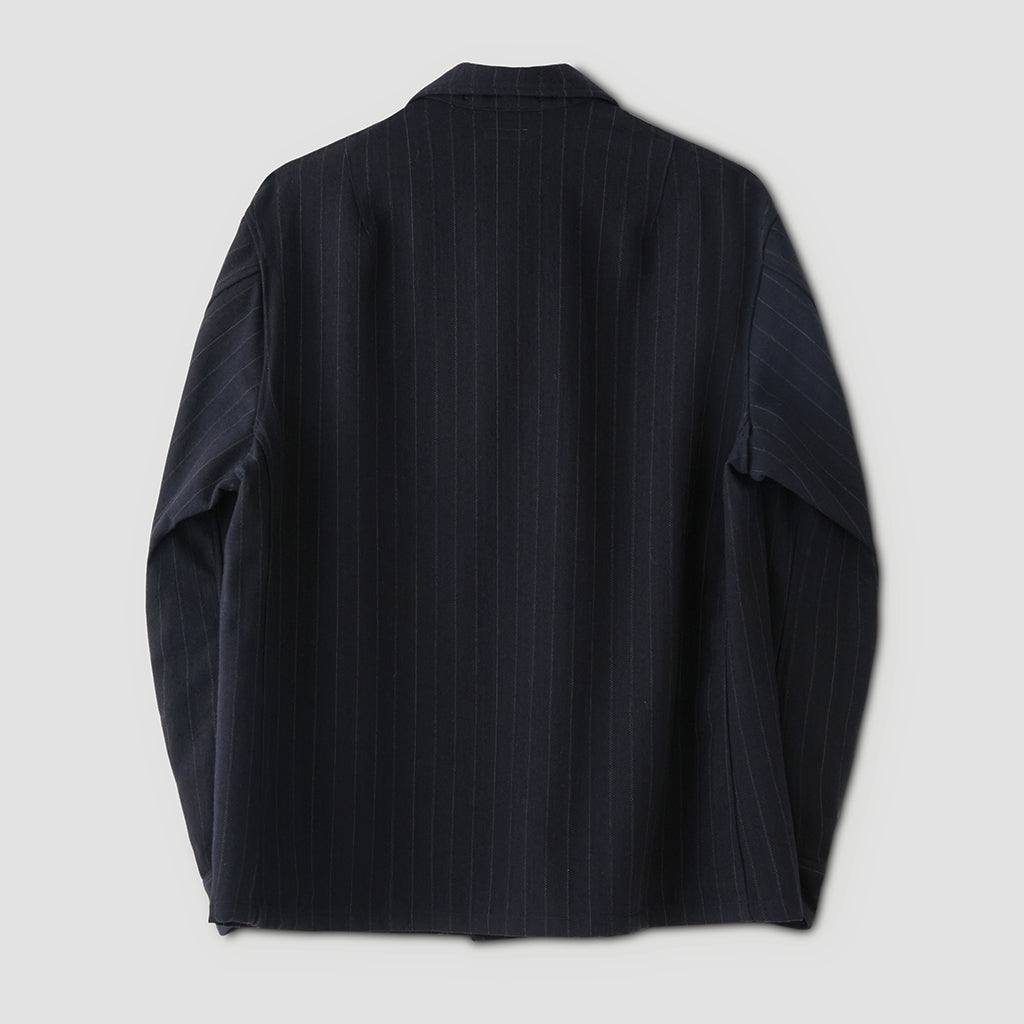 W/CA HUNTING SHIRT JACKET #NAVY STRIPE. [PMAQ-SJ07]
