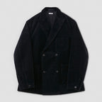 CORDUROY DOUBLE-BREASTED JACKET #GRAYISH NAVY [PMAQ-SJ04]