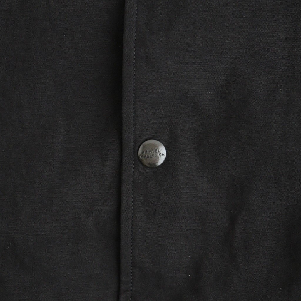 WAXED CLOTH FIELD COACH JACKET #INK BLACK [PMAW-OT04]