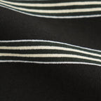 BORDER LONG SLEEVE TOP #GRAPHITExYELLOW [PMAT-CL02]