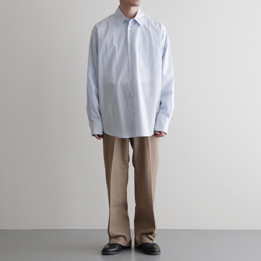 REGULAR COLLAR SHIRT #SAXE STRIPE [M26A05SH01C]