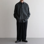 COCOON WIDE EASY PANTS #CHAMBRAY BLACK [M25A12PT01C]