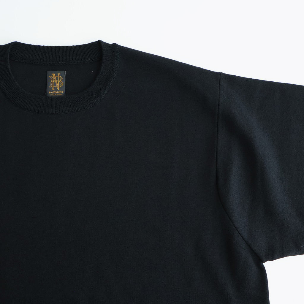 32G SMOOTH WOOL CLASSIC CREW NECK #BLACK [BN-25FM-020]