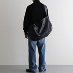 NEWSPAPER BAG L #BLACK [BG-17-C-COW.AN-4]