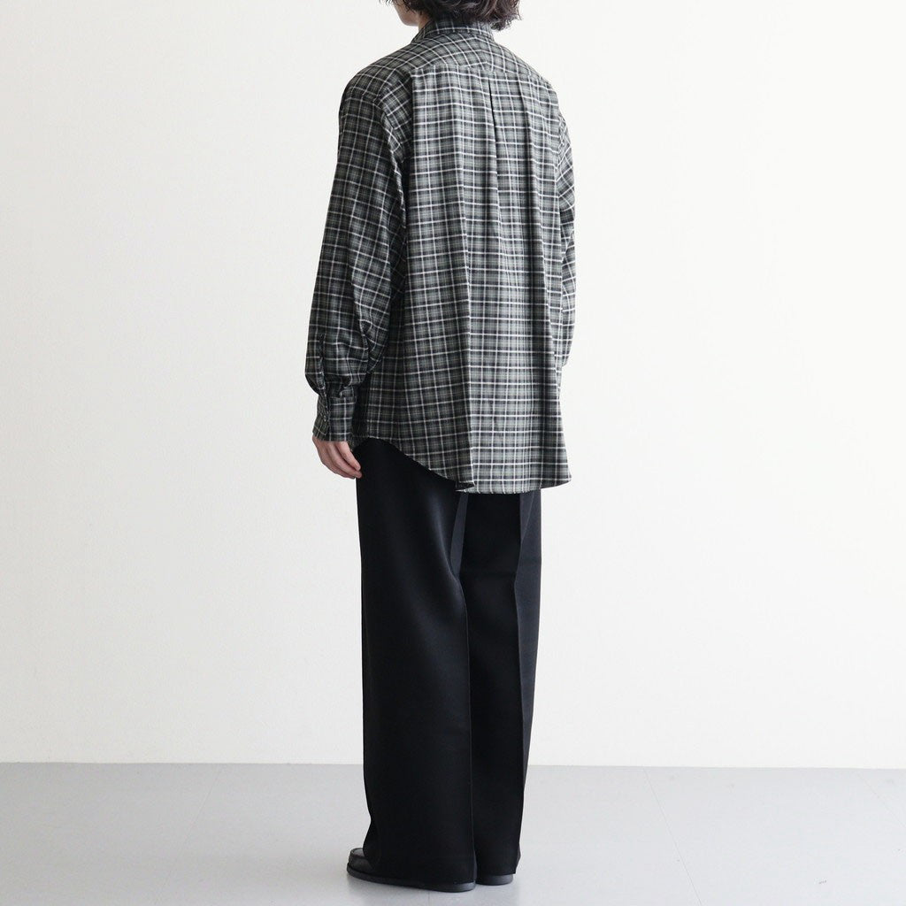 COMFORT FIT SHIRT #MOSS GRAY CHECK [A26C17SH02C]