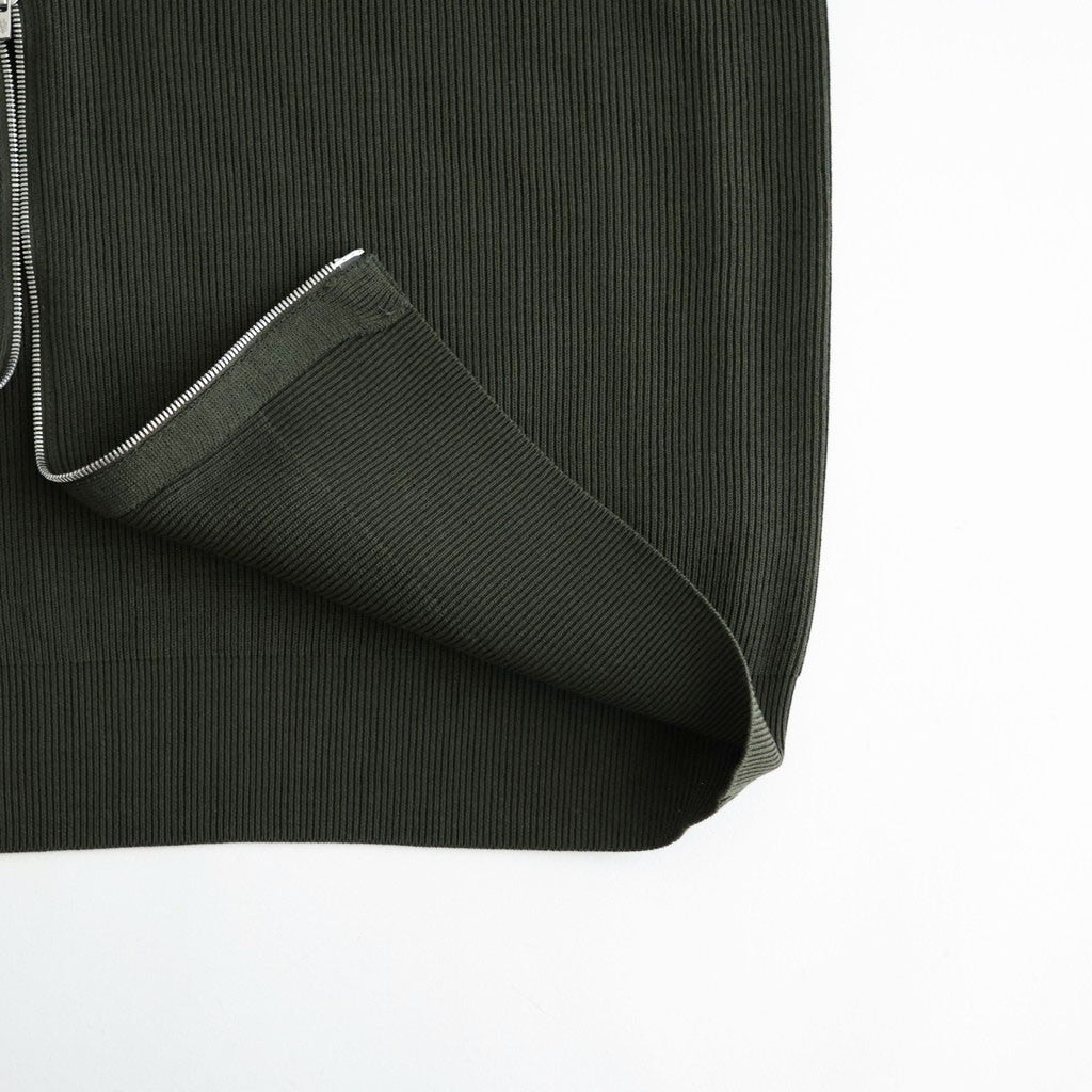 HARD TWIST WOOLRIB DRIVERS KNIT #FOREST [BN-26FM-033]