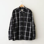 Flannel PALAKA Check Shirt #Black [S25FG016]