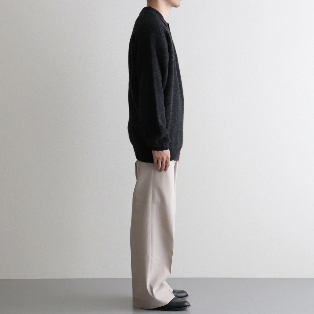 CASHMERE FOX POLO #CHARCOAL [BN-25FM-055]