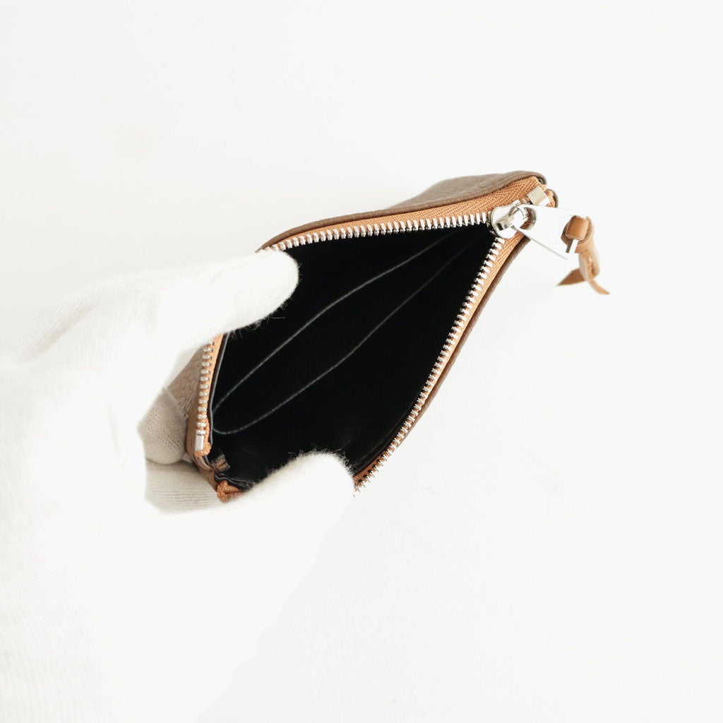qualquer coisa pouch mini - taurillon #brown×camel