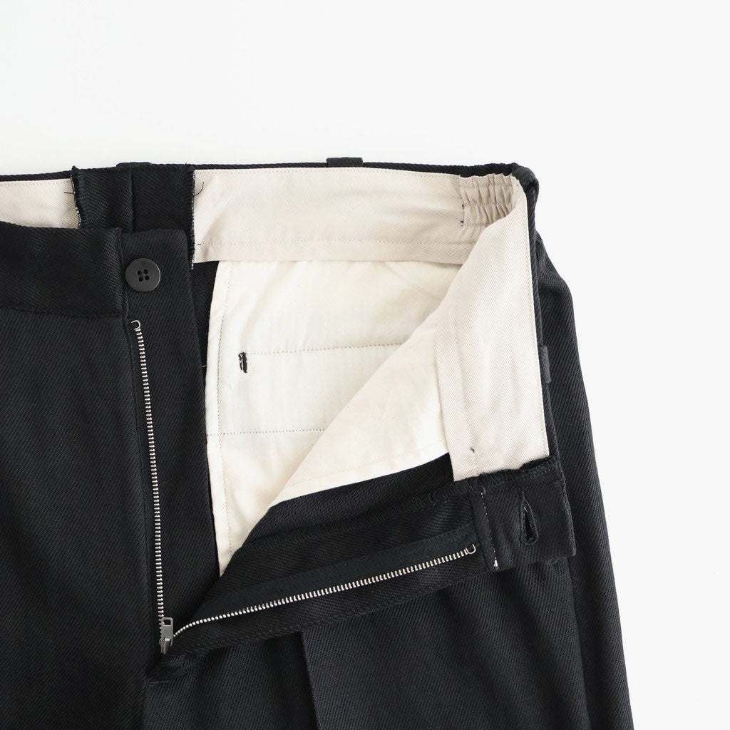 FRONT TUCK ARMY TROUSER #ONYX [261OJ-PT09]