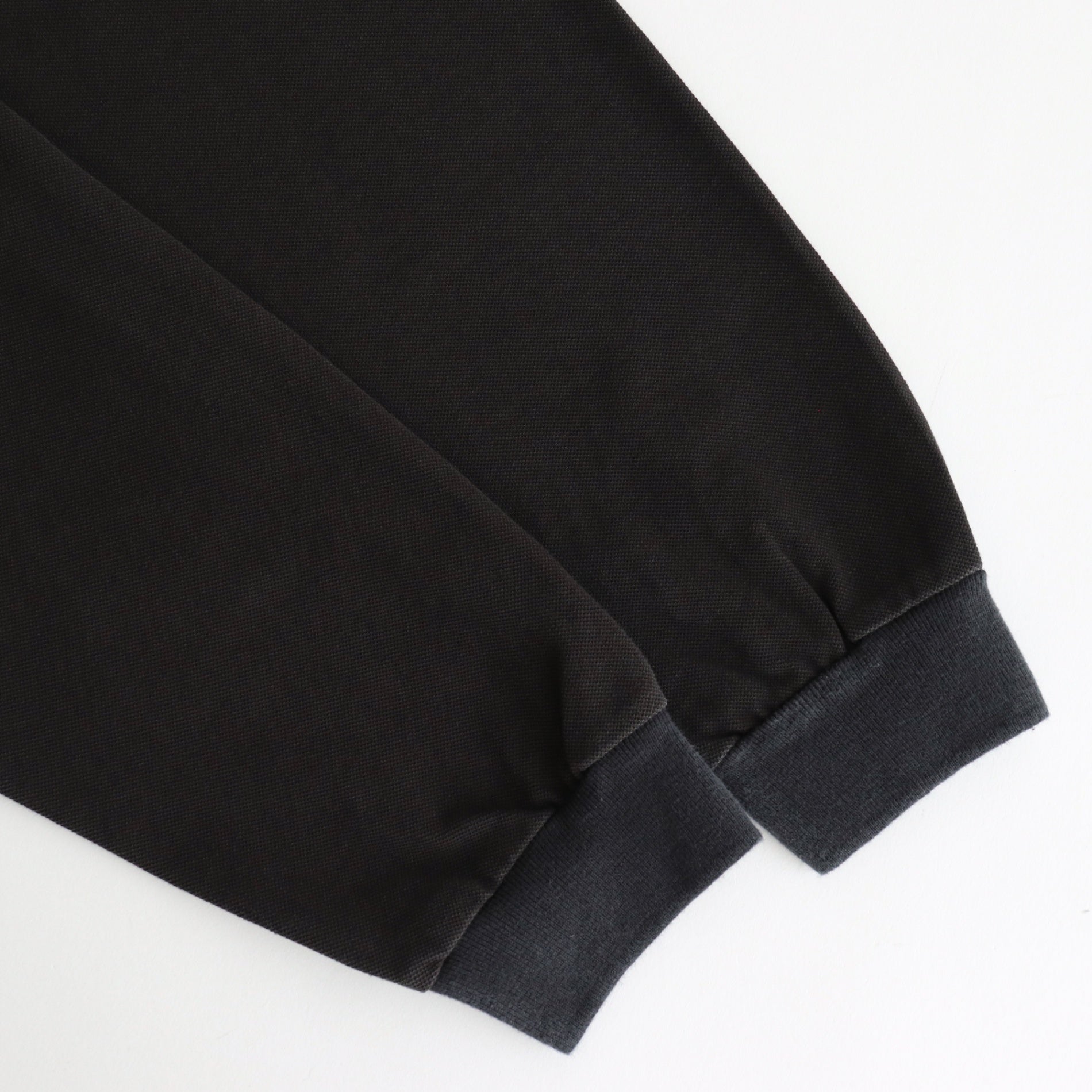 TWO BUTTON POLO L/S TEE #INK BLACK [M25A15CS01C]