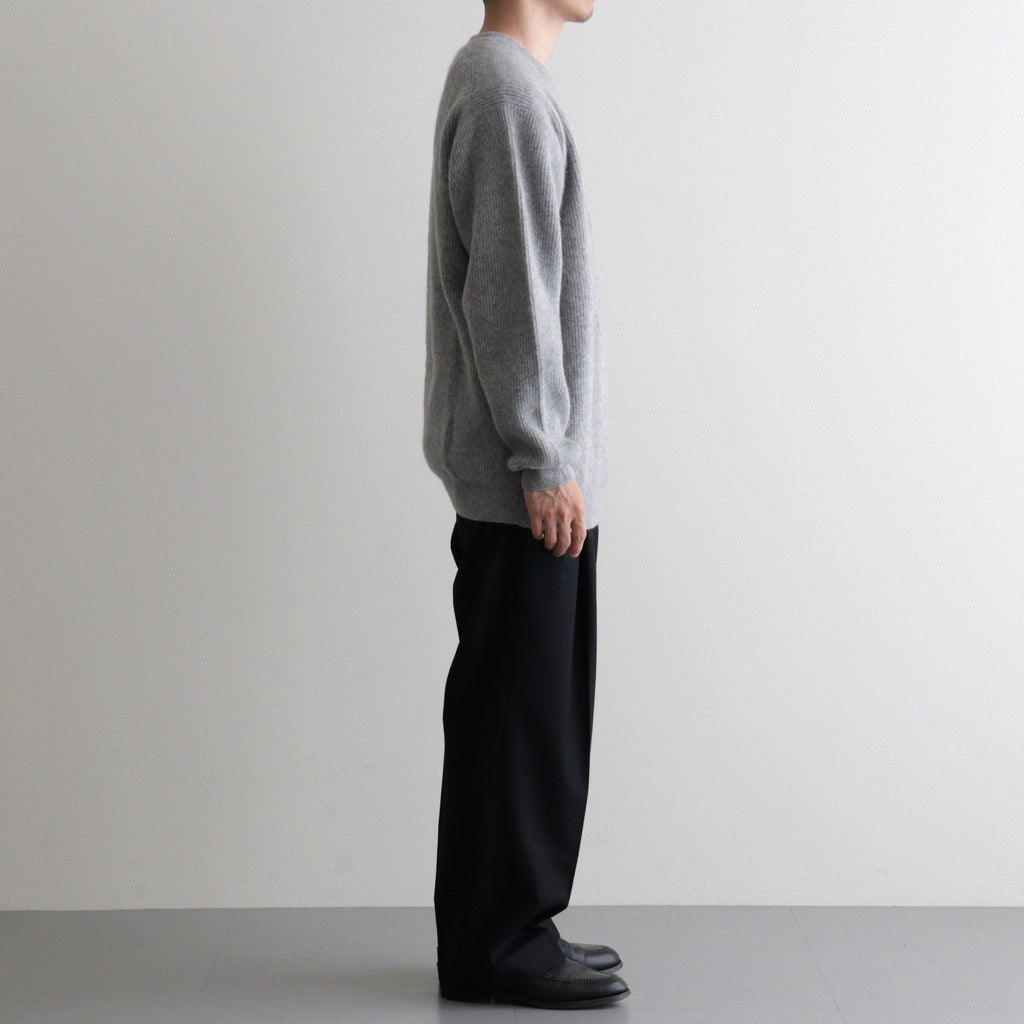 CASHMERE FOX CREW NECK #GRAY [BN-25FM-053]