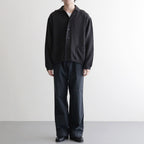 Cotton Fancy Yarn Crochet Collar Knit Jacket #Charcoal [NEP-SS2628]