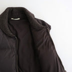 HIGH-COUNT SILK PUFF VEST #WHISKY [252OJ-VT02]