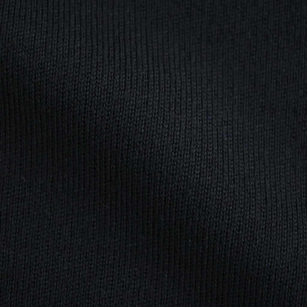 SOLID WOOL SMOOTH CREW NECK #BLACK [BN-26FM-056]
