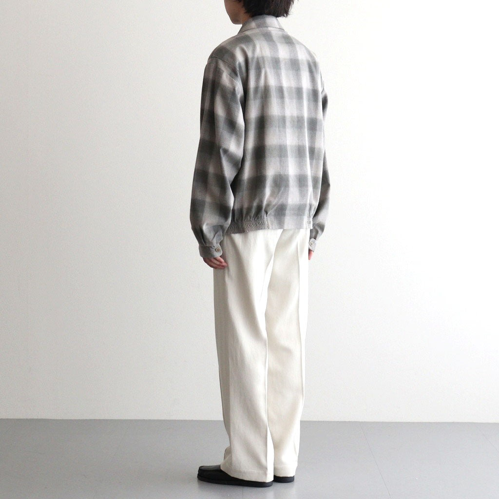 FRONT TUCK ARMY TROUSER #IVORY [261OJ-PT09]