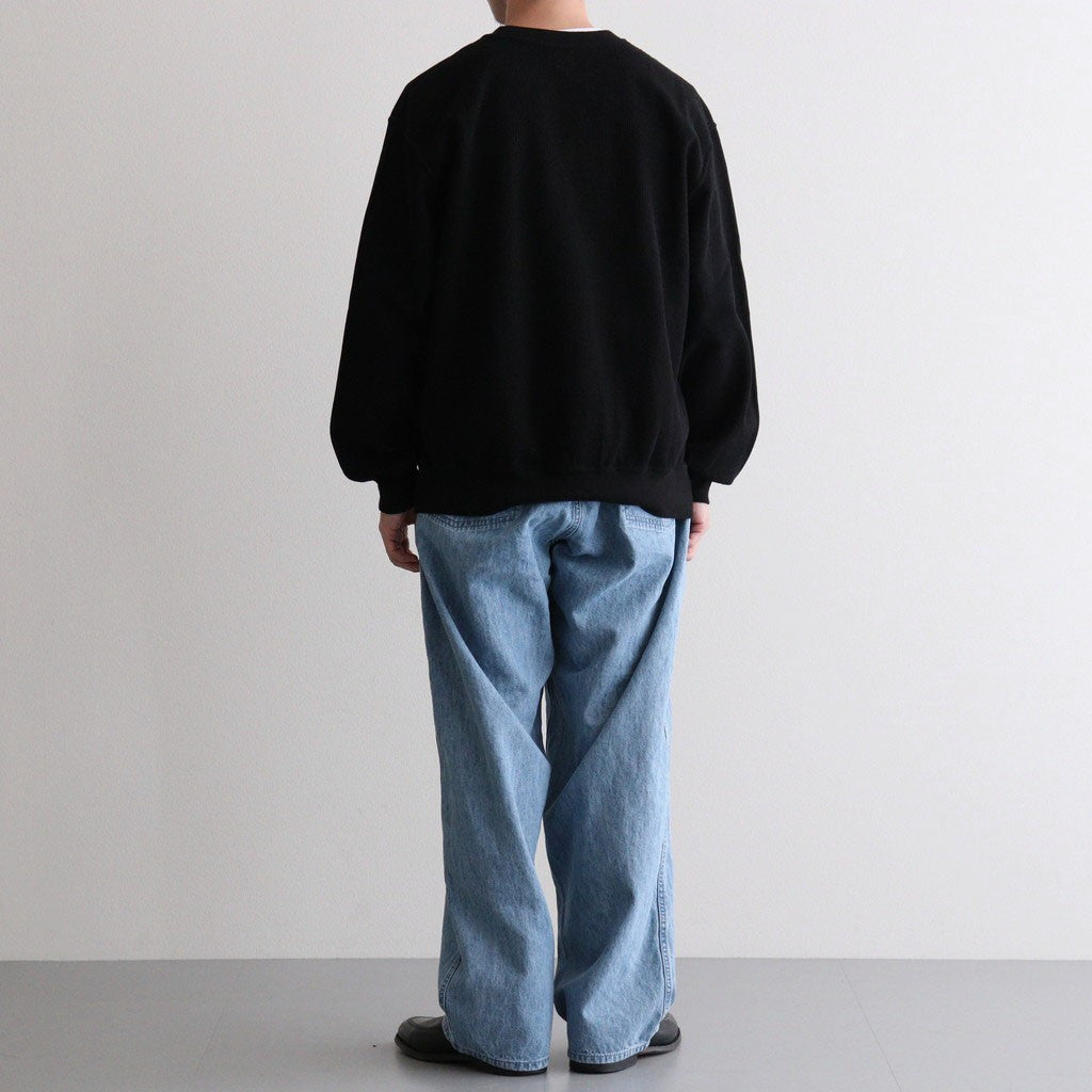 Linen Cotton Denim Field Pants #Indigo Bleach [N26FC029]