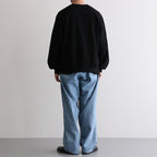Linen Cotton Denim Field Pants #Indigo Bleach [N26FC029]