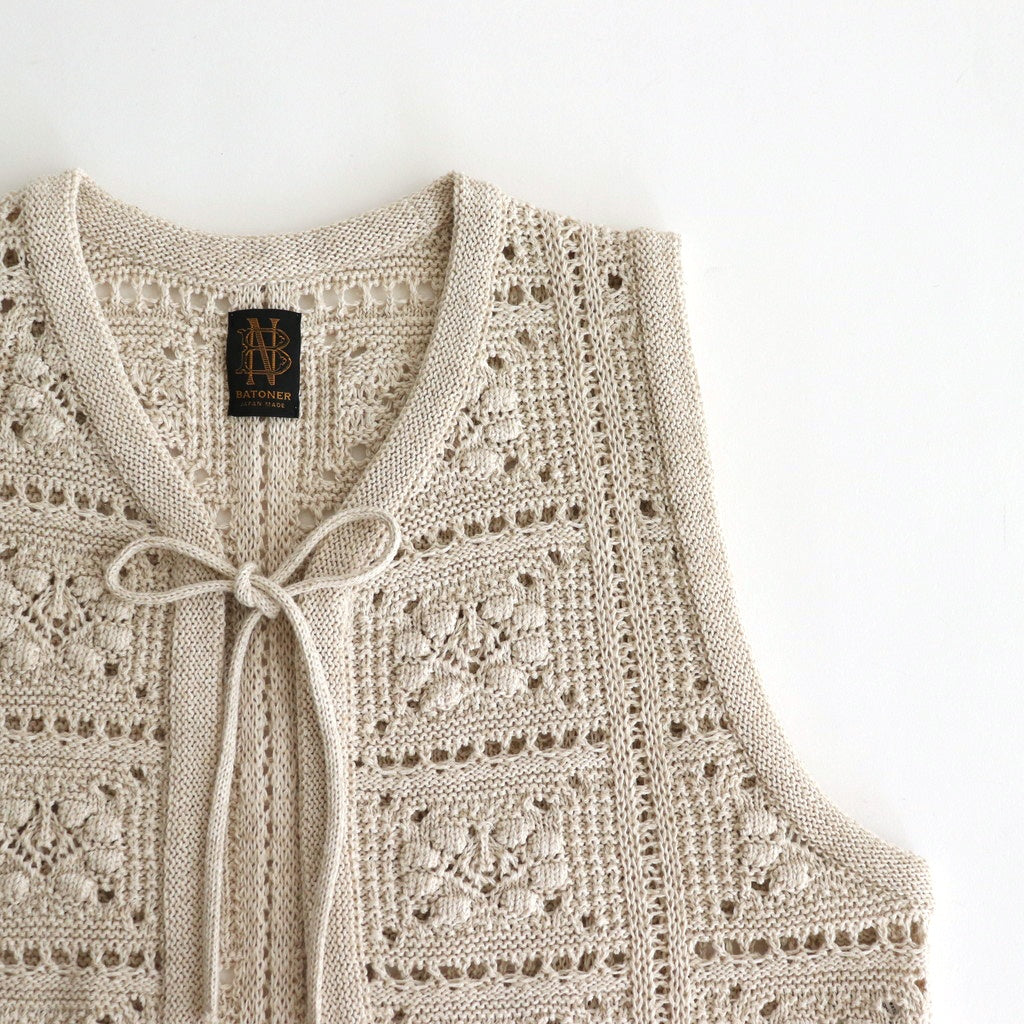 GRASSY RACE PETIT VEST #NATURAL [BN-25SL-029]