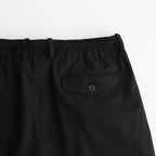 TRIPLE PLEATED EASY TROUSERS #BLACK [A25A05PT03C]