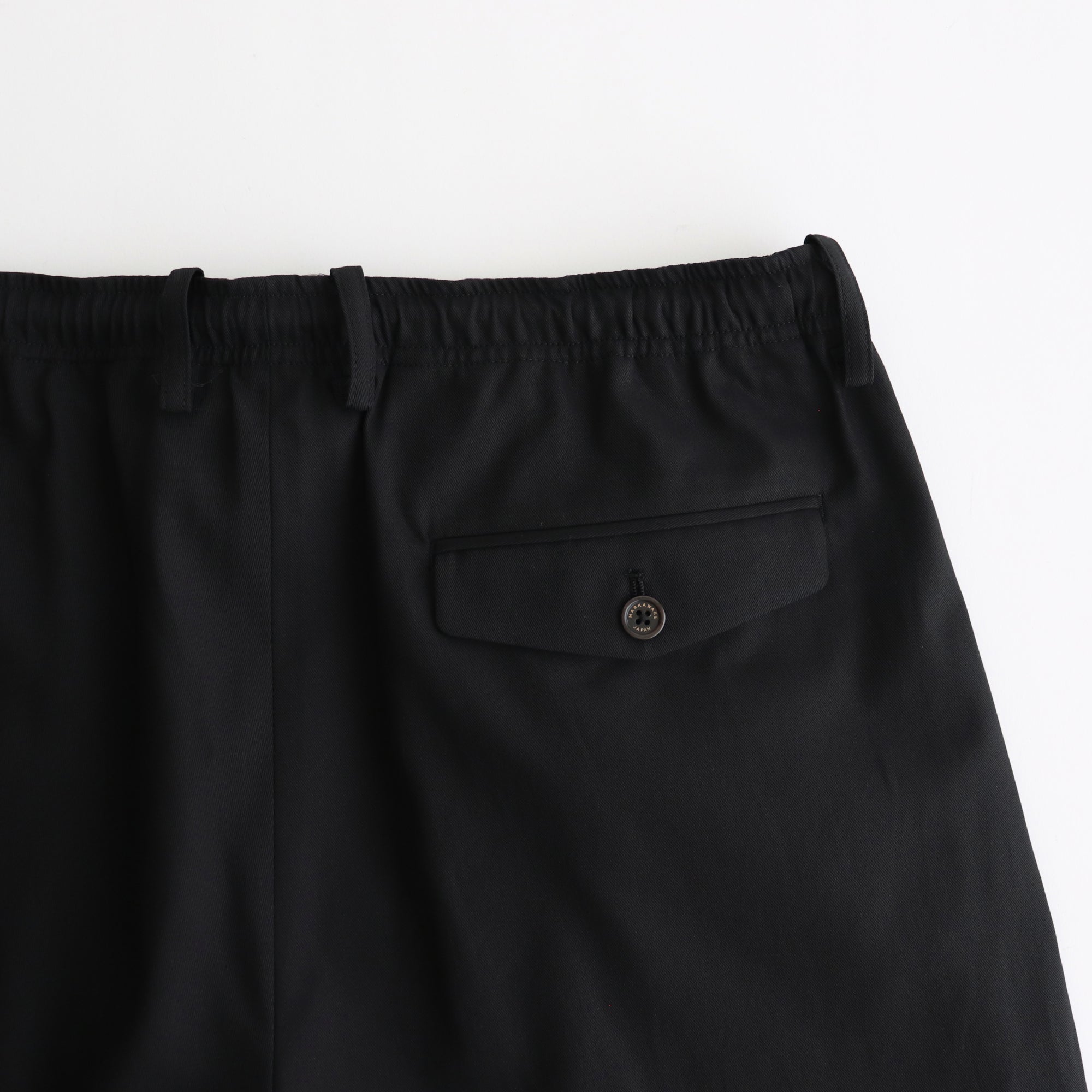 TRIPLE PLEATED EASY TROUSERS #BLACK [A25A05PT03C]