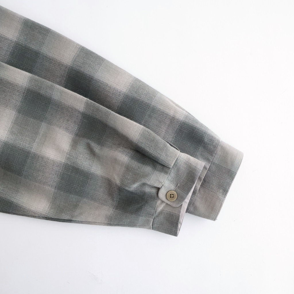 PLEATED-POCKET RICKY JACKET #GRAPHITE PLAID [261OJ-JK07]