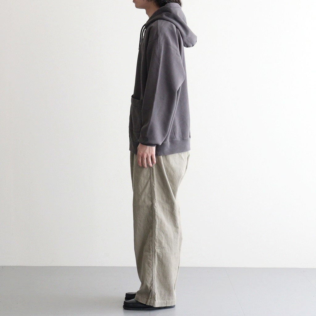 Garment Dyed Field Zip Up Hoodie #Asphalt Gray [N26FH057]