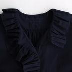 BOURRIENNE COTTON TYPEWRITER RUFFLE BL / NAMI #NAVY [16851 50110]