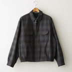 PLEATED-POCKET RICKY JACKET #PEWTER PLAID [261OJ-JK07]
