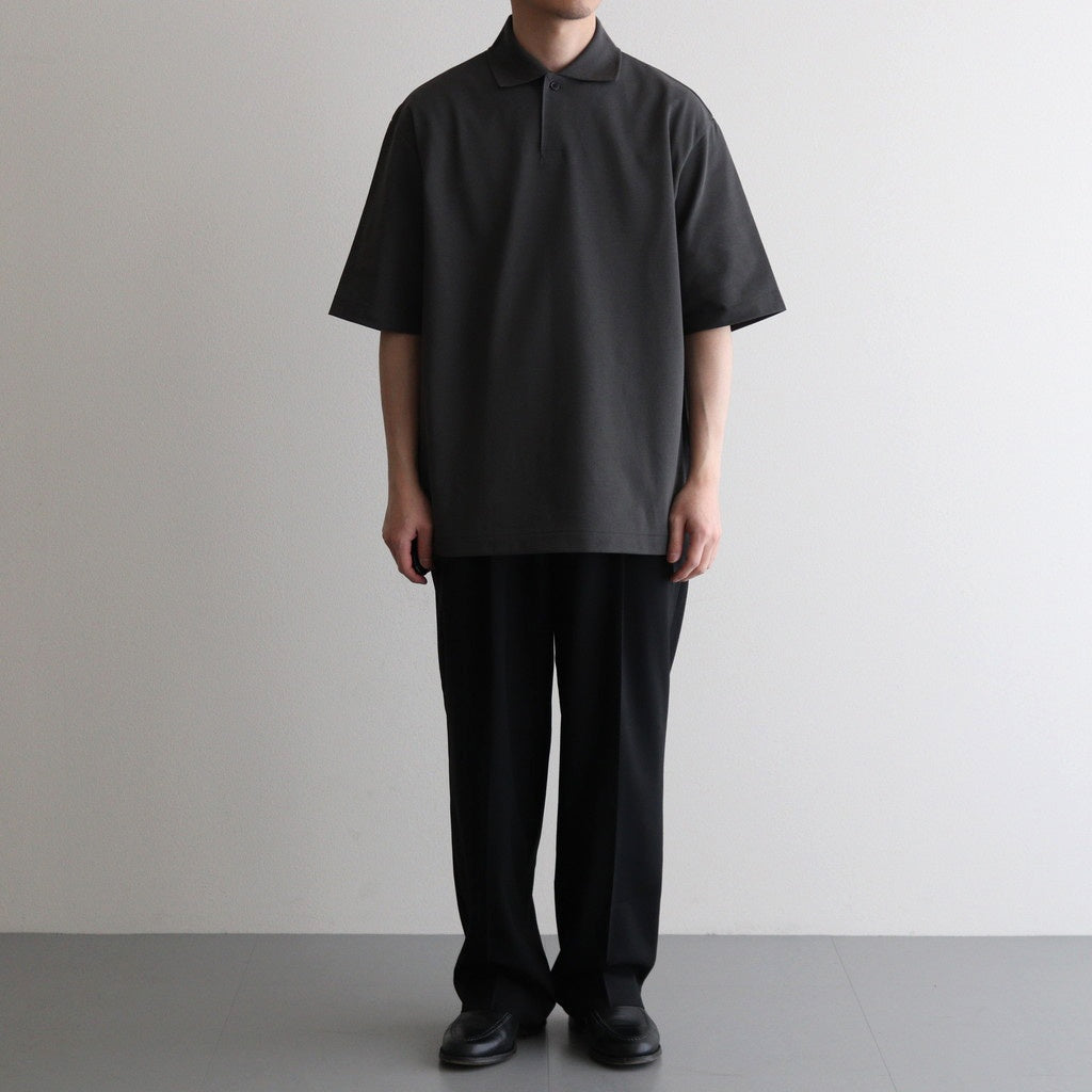 ONE BUTTON POLO S/S TEE #M.GRAY [M25A15CS02B]