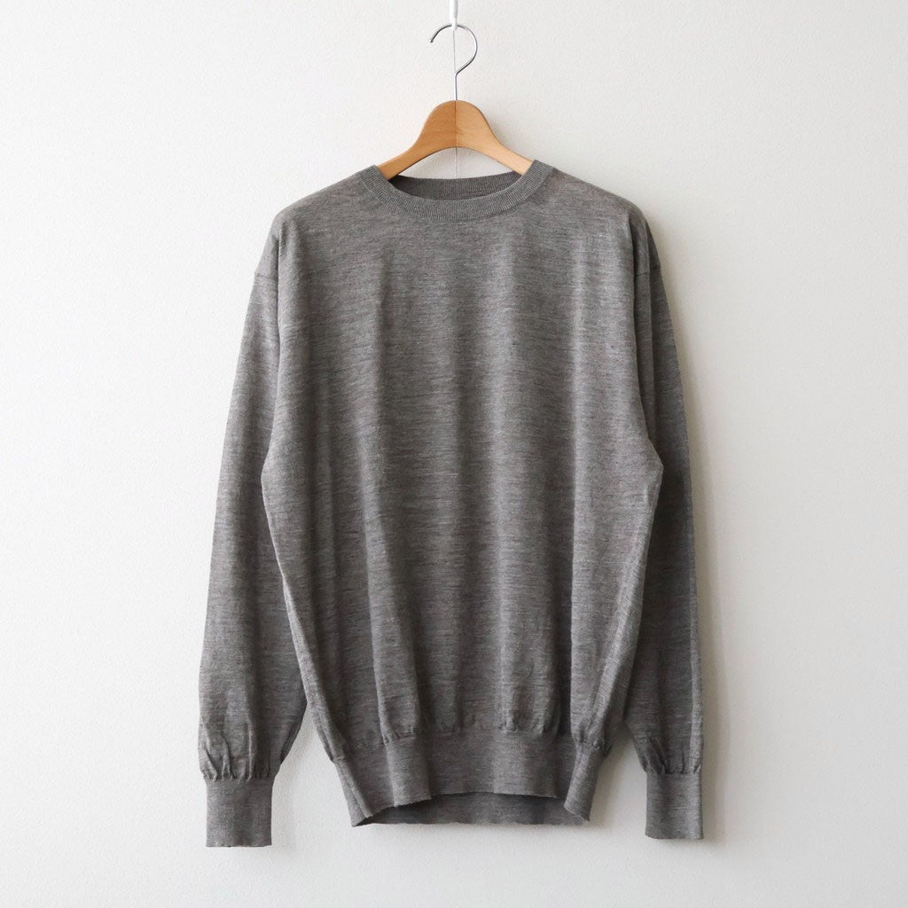 CHOMA CREW NECK #GREIGE [BN-26SM-058]