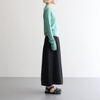 Wool Rib Cardigan #FadeGreen [BHSW24F13F26]