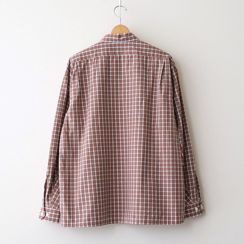 C/L PLAID LS SHIRTS #OLD ROSE [PMAV-LS01]