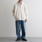 Co/Silk Nep Harf-Zip P/O #Ivory [BHS25S037S26]