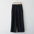 TRIPLE PLEATED WIDE TROUSERS #BLACK [A26A15PT03C]