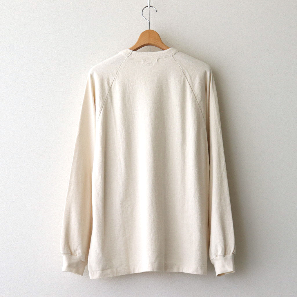 Co/Silk Nep Raglan Tee #Ivory [BHS24F037]