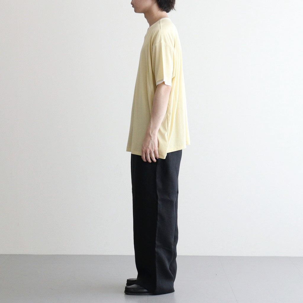 PIMA MOKLODI RINGER TEE #YELLOW × WHITE [26S-BIS-CS61]