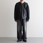 WORK VEST #BLACK [V-09-C-COW-4]