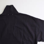 ORGANIC COTTON BLEND HEAVY WEIGHT FLEECE HALF ZIP #NAVY [16542 66326]