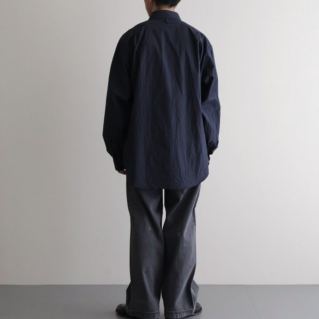 Cottton Silk Check Standard Shirt #Black Check [NEP-SS2645]