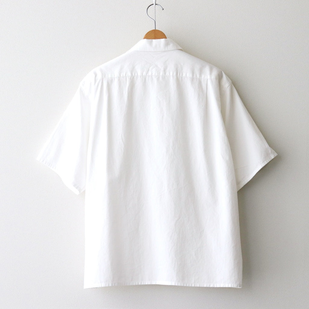 ORGANIC COTTON WASHER SATIN OPEN/C SH #WHITE [16551 50343]