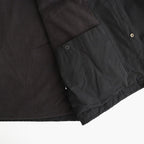 WAXED CLOTH FIELD COACH JACKET #INK BLACK [PMAW-OT04]