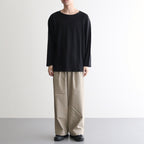 NORMANDY LINEN BASQUE SHIRT #BLACK [BN-25SM-065]