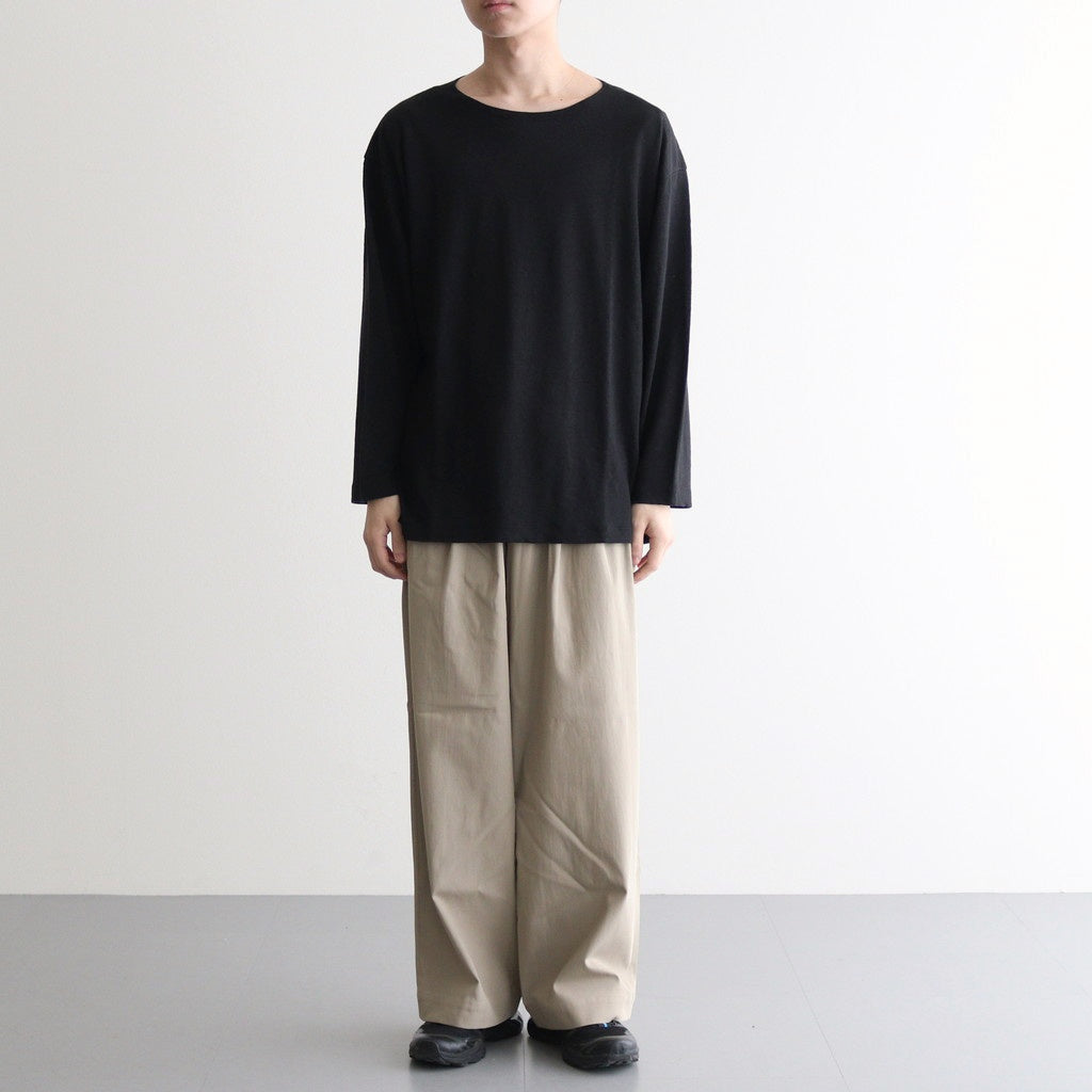 NORMANDY LINEN BASQUE SHIRT #BLACK [BN-25SM-065]