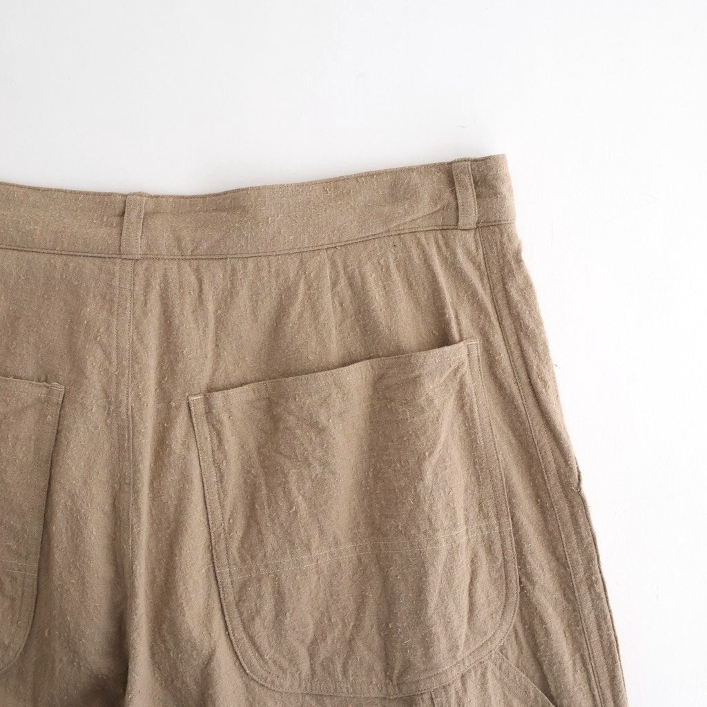 Silk/Cotton Nep Painter Pants #Beige [BHS26S006]