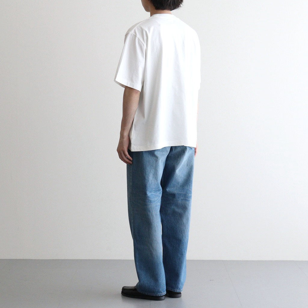 b Patch Tee WIDE #White×Red [bROOTS25S34S26C]