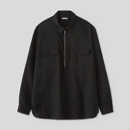 C/L HALF ZIP LS SHIRT #GRAPHITE [PMAS-LS02]