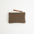 qualquer coisa pouch mini - taurillon #brown×dark brown