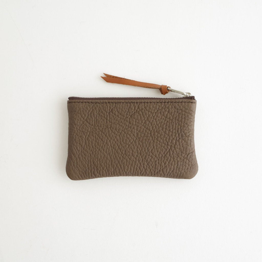 qualquer coisa pouch mini - taurillon #brown×dark brown